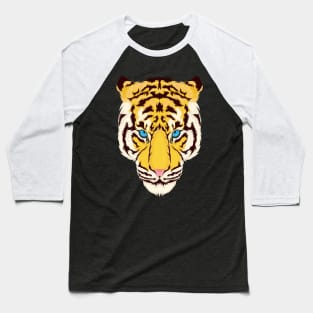 Tiger Head Hand Drawn Baseball T-Shirt